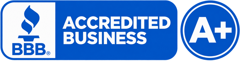 BBB Accredited Business, A+ Rating