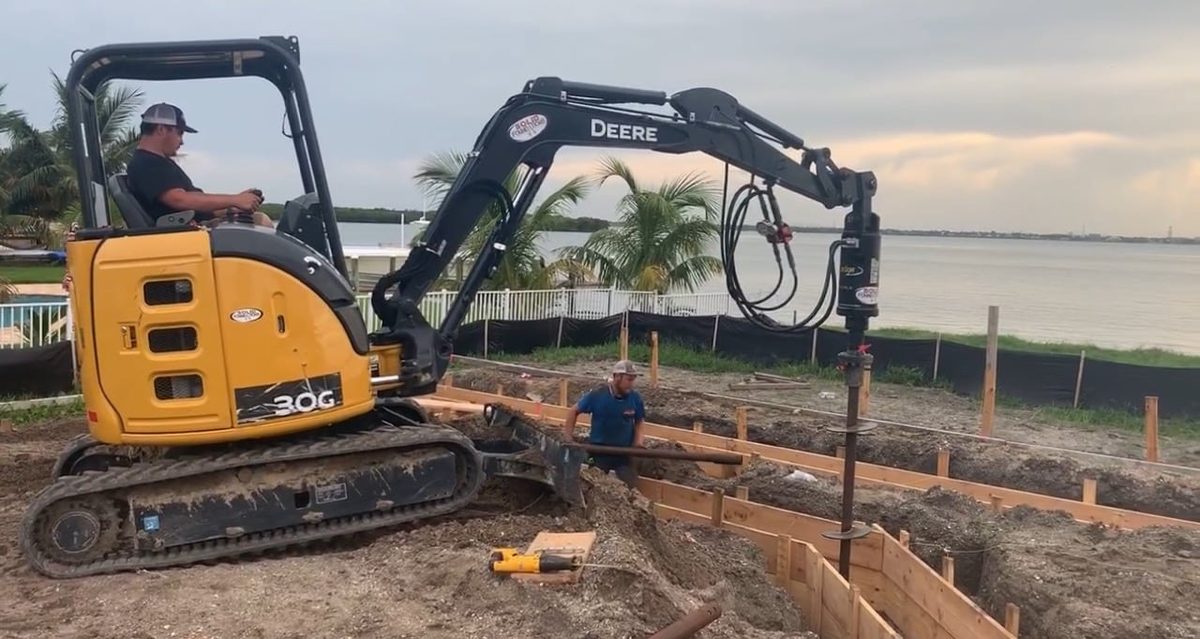 Concrete lifting and foundation stabilization job