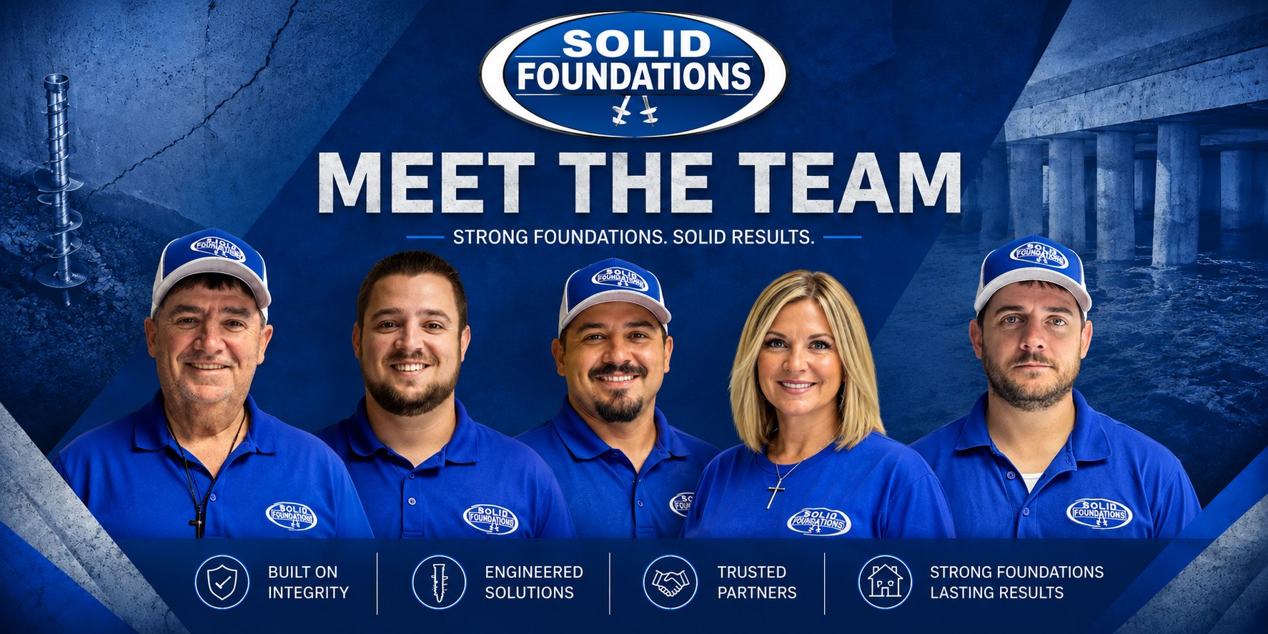 Solid Foundations — Meet the Team. Strong Foundations. Solid Results.